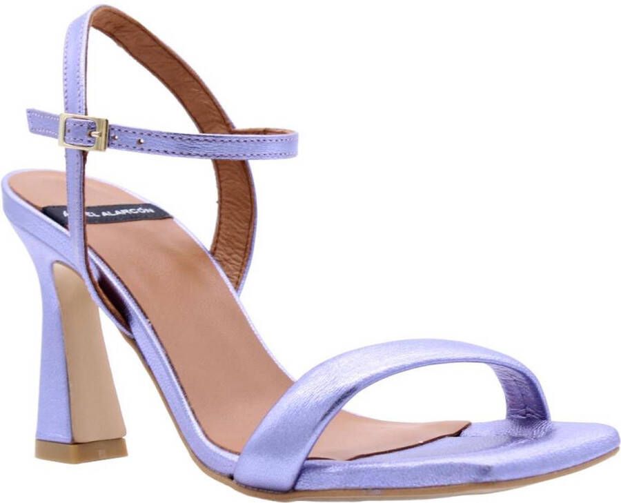 Angel Alarcon Elegant High Heel Sandals Purple Dames