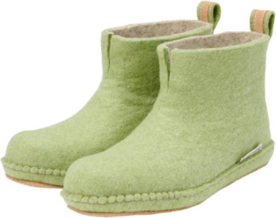 Angel Felting Hoge sloffen Foam Green Colour:Lichtgroen Lichtgrijs