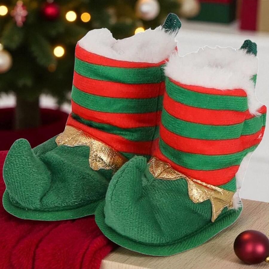 Angro Babyslofjes Elf ??21 Luxe Kerstcadeauset met Plexiglas Kerstbal “My First Christmas”