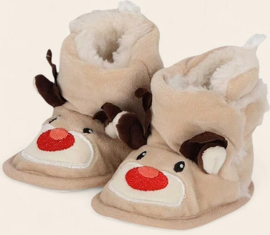 Angro Babyslofjes Rendier Inclusief Plexiglas Kerstbal “My First Christmas”