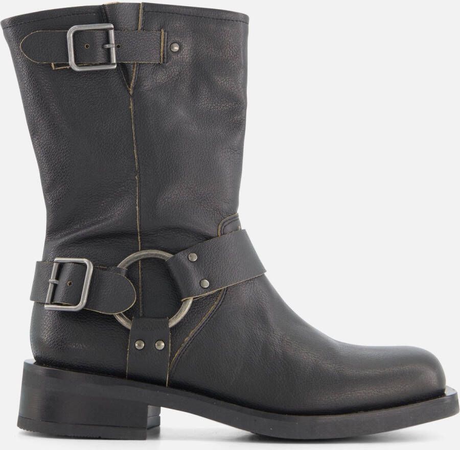 Ann Rocks Biker boots zwart Leer