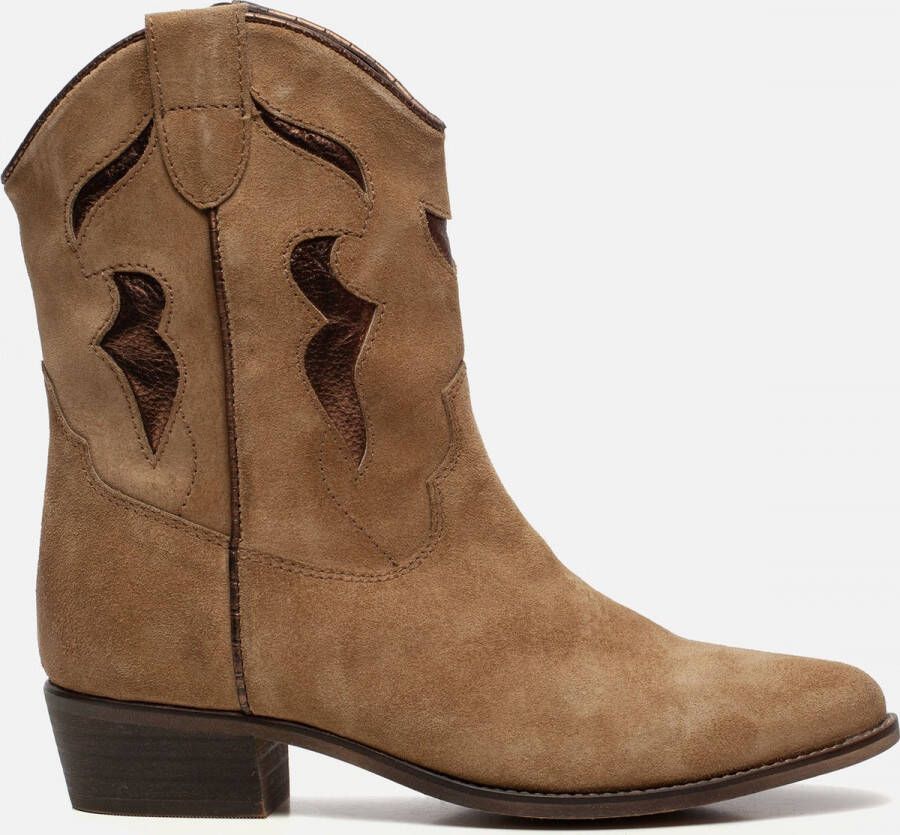 verhouding Tijdreeksen Paine Gillic Ann Rocks Cowboylaarzen beige - Schoenen.nl