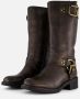 Ann Rocks Hoge Biker boots bruin Synthetisch - Thumbnail 1