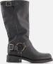 Ann Rocks Hoge Biker boots zwart Leer - Thumbnail 1