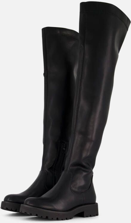 Ann Rocks Overknee hoge laarzen zwart Pu