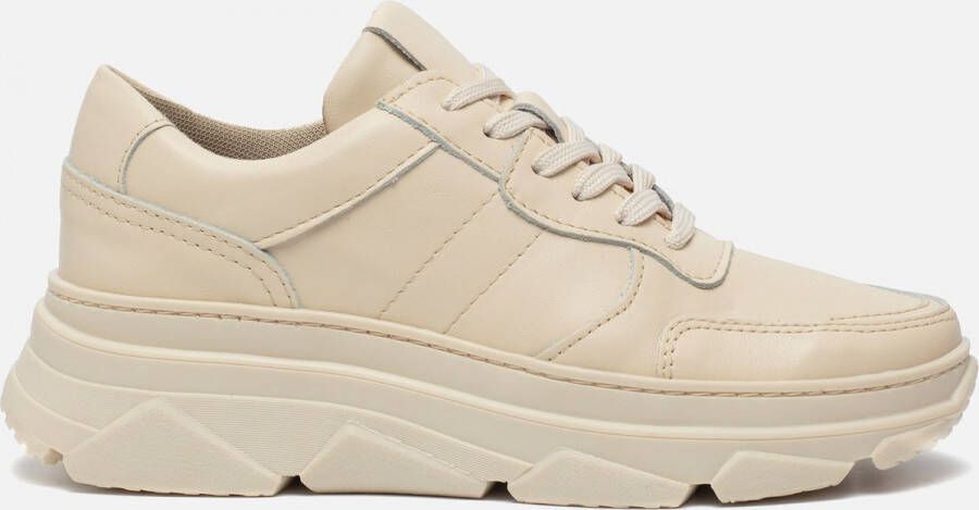 Ann Rocks Sneakers beige Leer 108502 Dames