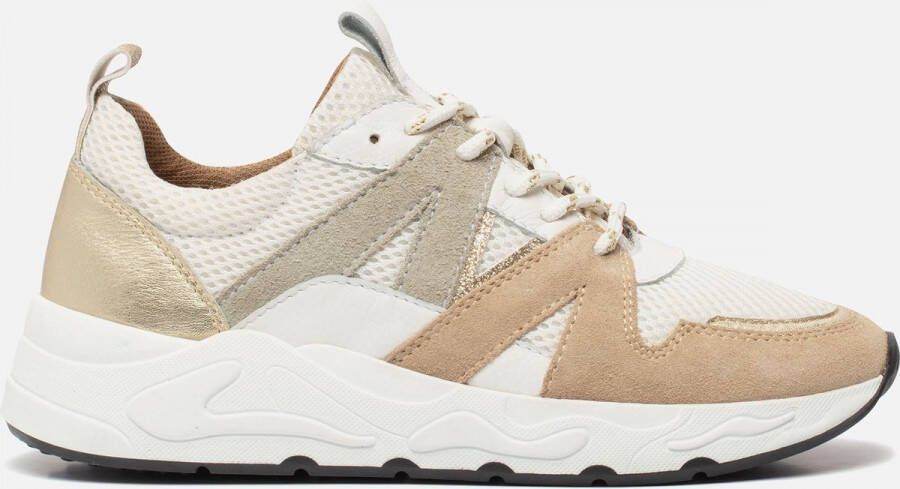 Ann Rocks Sneakers Beige Textiel 101519 Dames Textiel
