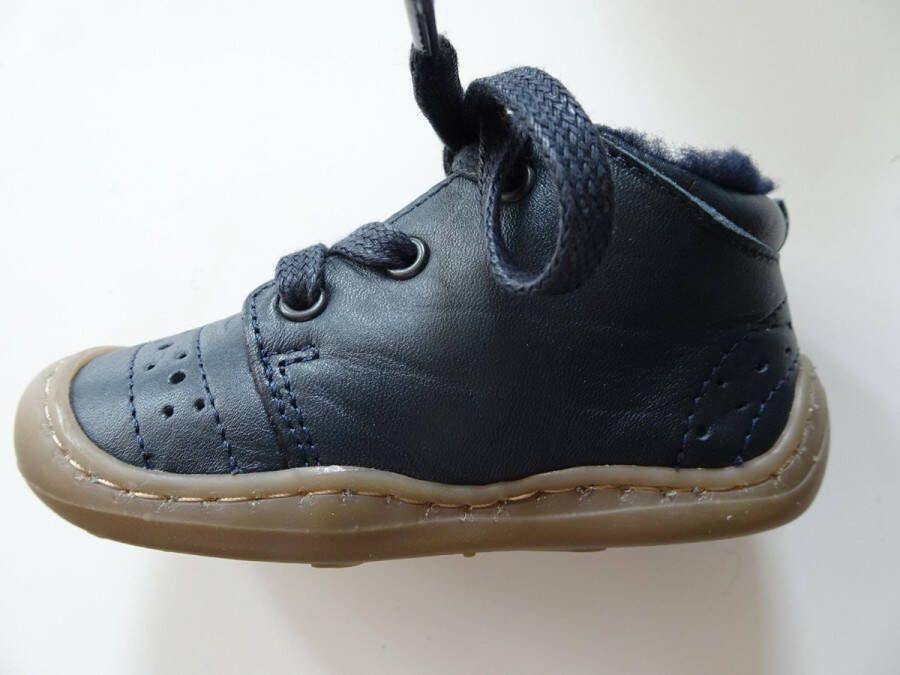 Anna und Paul Donkerblauwe leren babyschoentjes van Alex