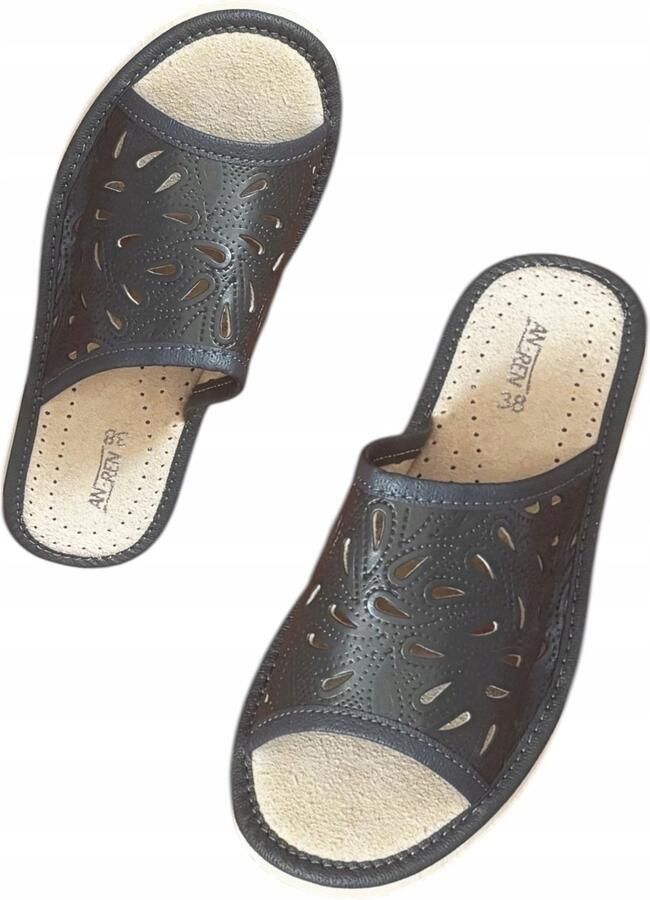 ANREN Dames Pantoffels Open Antraciet Comfortabel & Stijlvol