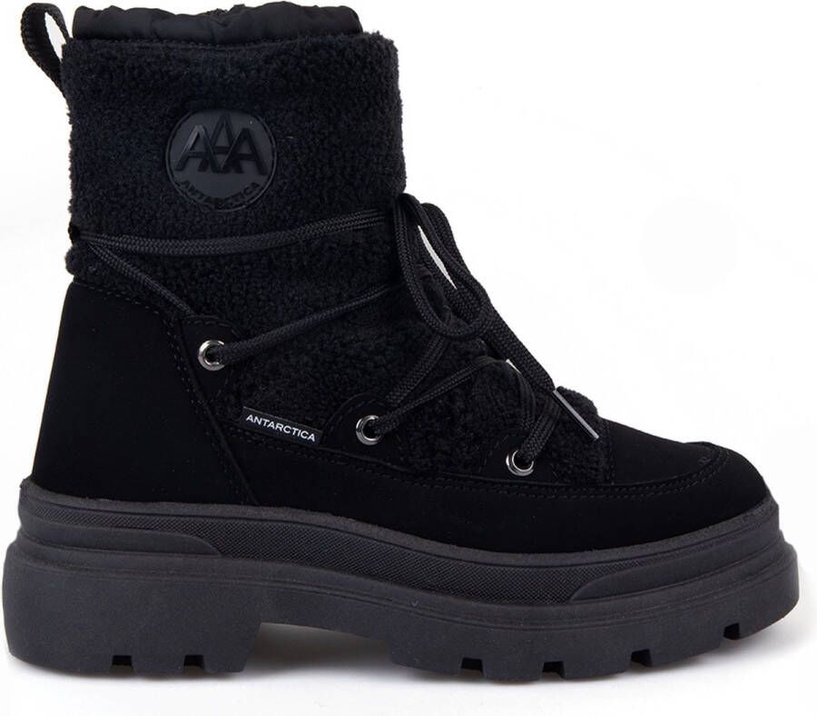 Antarctica Snowboot Dames met veter 8715 Nero Wintersport schoenen Snowboots