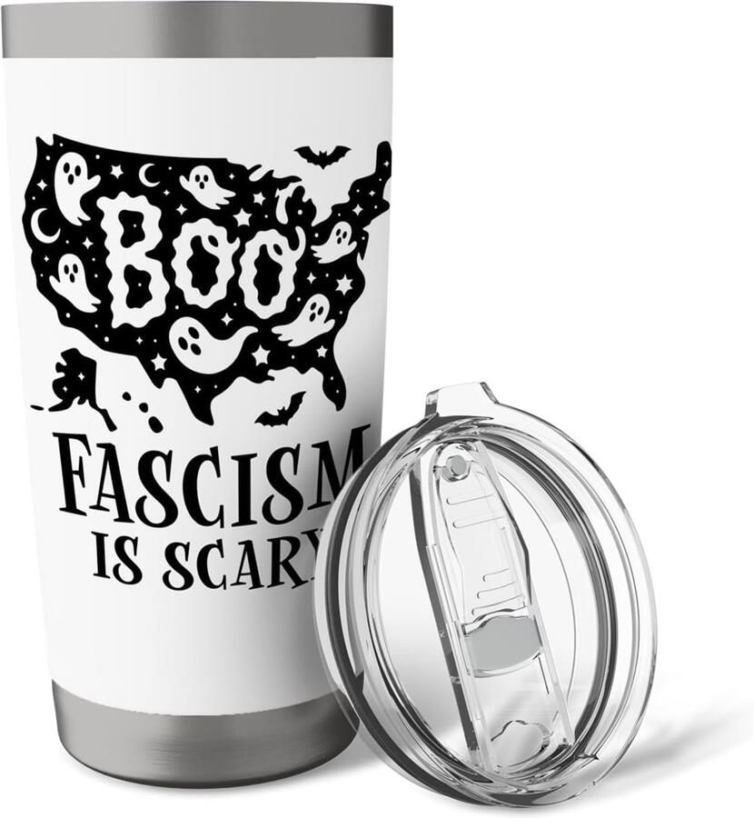 Anti-fascistische Halloween Thermobeker