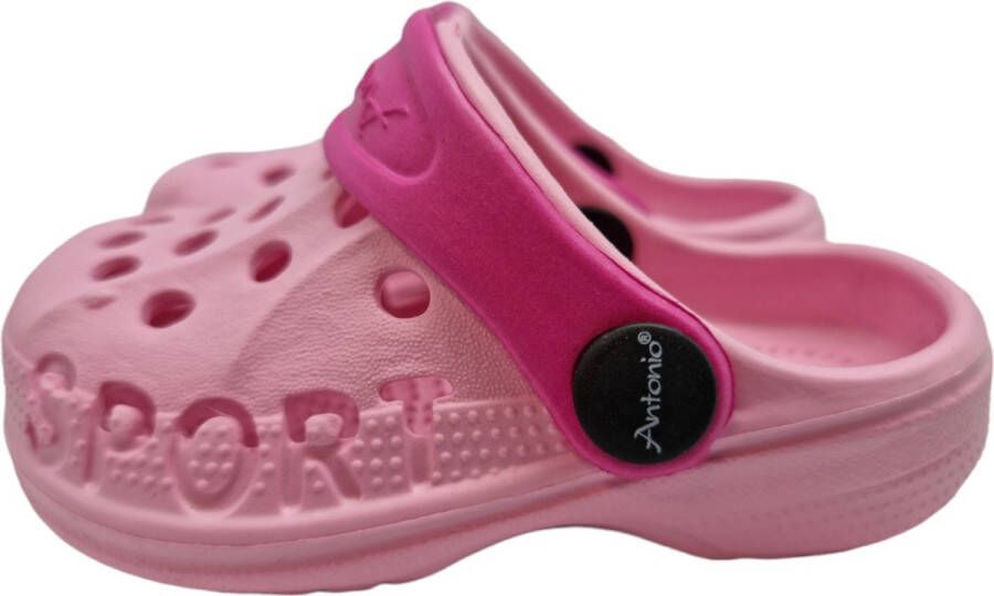 Antonio Klassieke Clogs Kids Clogs voor kinderen Strandschoen Roze -  Schoenen.nl