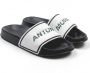 Antony Morato Comfortabele Slippers met Ronde Neus Zwart Heren - Thumbnail 1