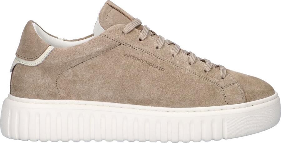Antony Morato Aries Sneakers Beige Suede Heren Beige - Foto 2