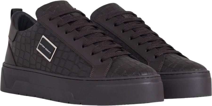 Antony Morato Heren Sneakers Bruin MMFW01715 2078 Metal Bold Animal