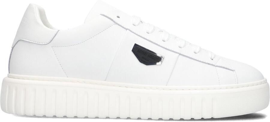 Antony Morato Heren Sneakers Mmfw01913 Leren Lage sneakers Wit - Foto 4