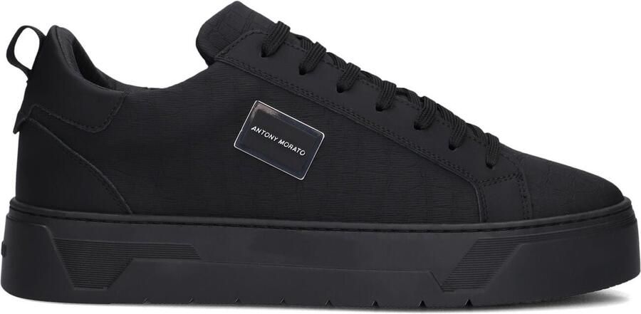Antony Morato Sneakers van leer met labelpatch model 'METAL BOLD ANIMAL'