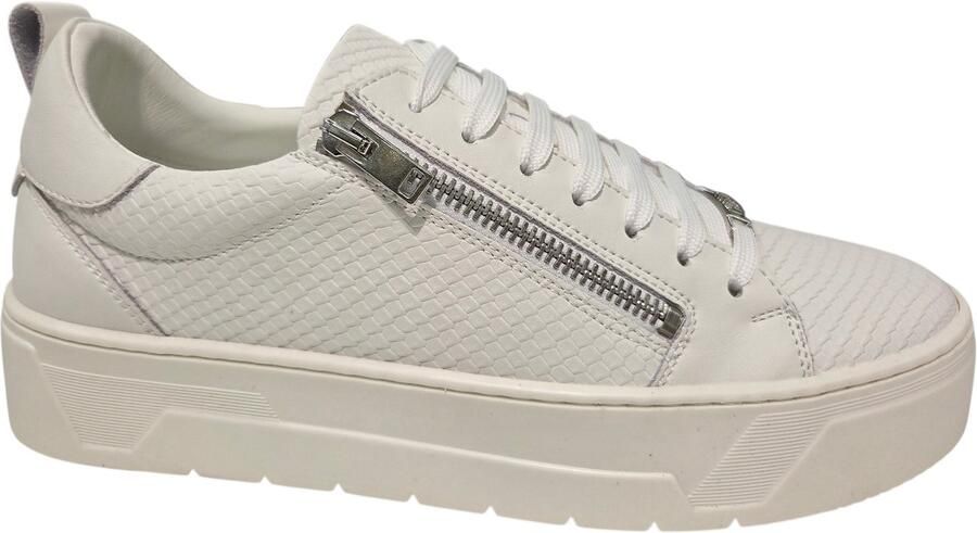 Antony Morato Zipper Animal Sneakers Leren Sneaker Heren Wit - Foto 2
