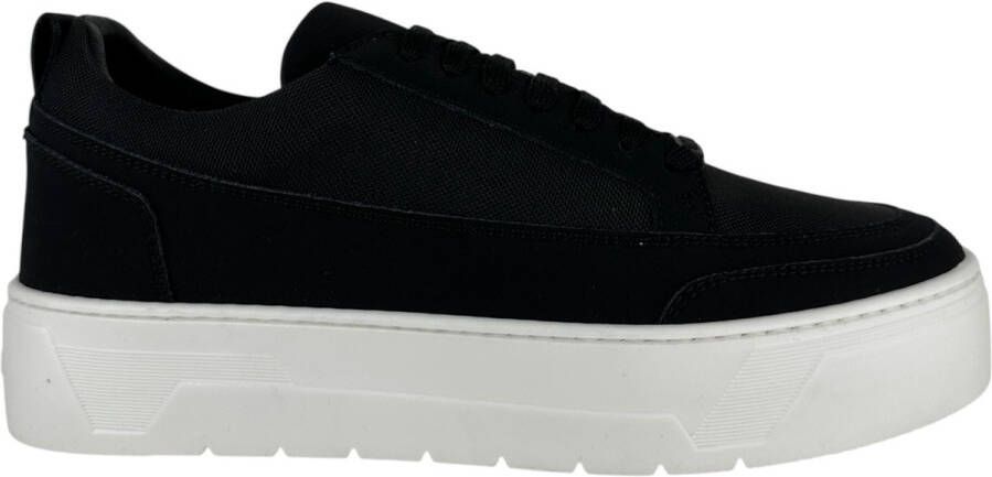 Antony Morato Suede 3D Logo Lage Sneakers Black Heren