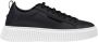 Antony Morato Zwarte Leren Sneakers Vetersluiting Stijl Black Heren - Thumbnail 1