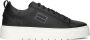Antony Morato Leather Bold Sneakers Heren Leren Sneaker Zwart - Thumbnail 3
