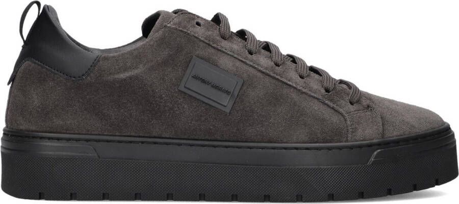 Antony Morato Grijze Suède Lage Sneakers Gray Heren
