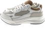 Antony Morato Running Byroc Mix Sneakers Leren Sneaker Heren Wit - Thumbnail 1