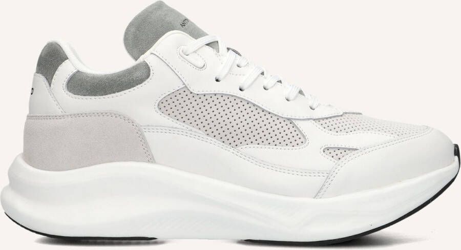 Antony Morato Running Byroc Mix Sneakers Heren Leren Sneaker Wit