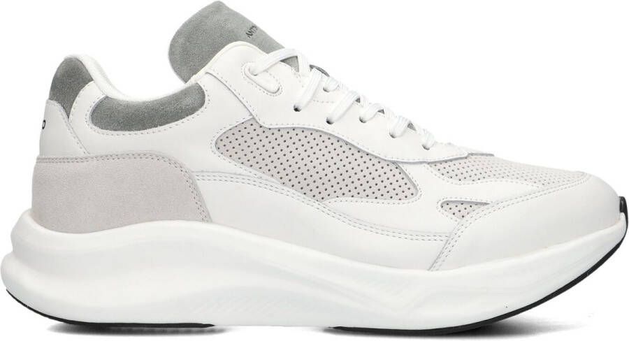 Antony Morato Running Byroc Mix Sneakers Heren Leren Sneaker Wit