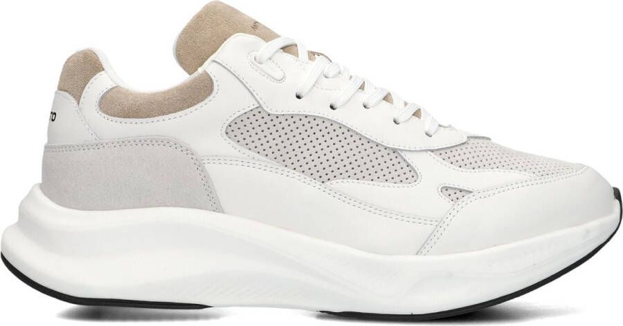 Antony Morato Running Byroc Mix Sneakers Heren Leren Sneaker Wit