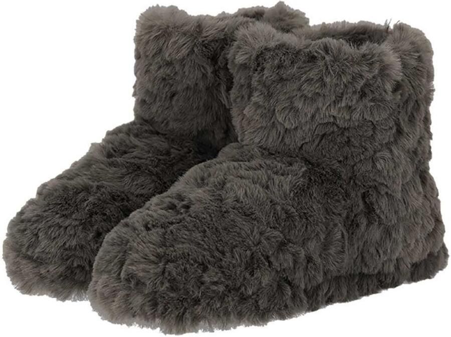 Apollo dames sloffen hoog model grijs