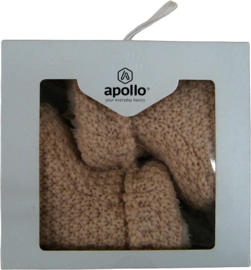 Apollo gebreide babyslofjes (Newborn) Old Pink