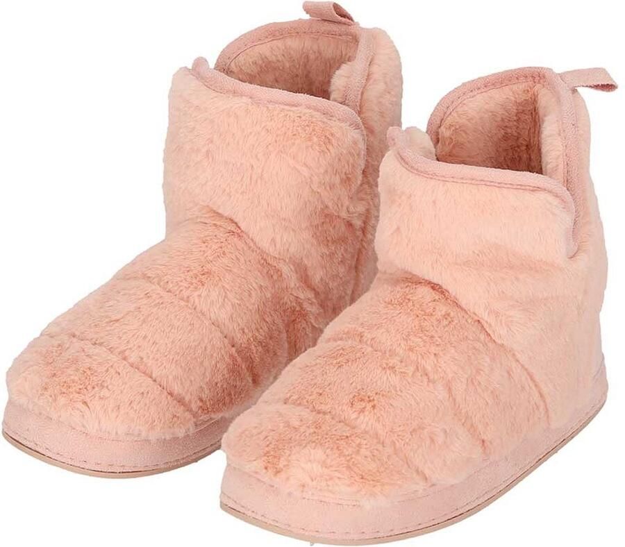 Apollo Hoge sloffen dames Fake Fur Roze Sloffen dames Warme sloffen - Foto 2