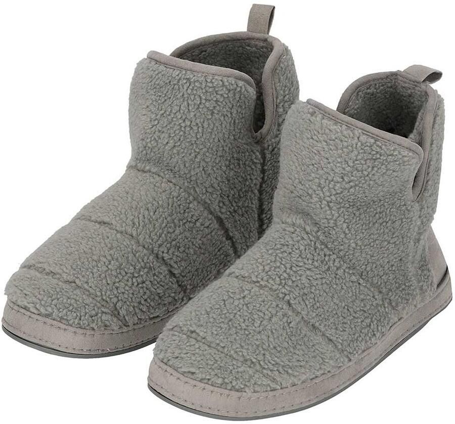 Apollo Sloffen heren | Grijs | Teddy Wol | 44 | Sloffen | Pantoffels | Pantoffels heren | Sloffen heren | Pantoffels