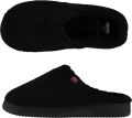 Apollo Pantoffels Sloffen Teddy Wol 4 kleuren - Zwart