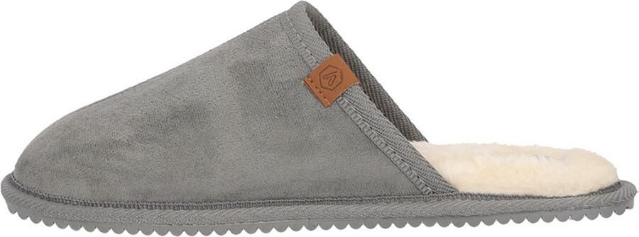 Apollo Pantoffels dames Grijs Zachte binnenvacht Sloffen dames Pantoffels dames 38 Pantoffels