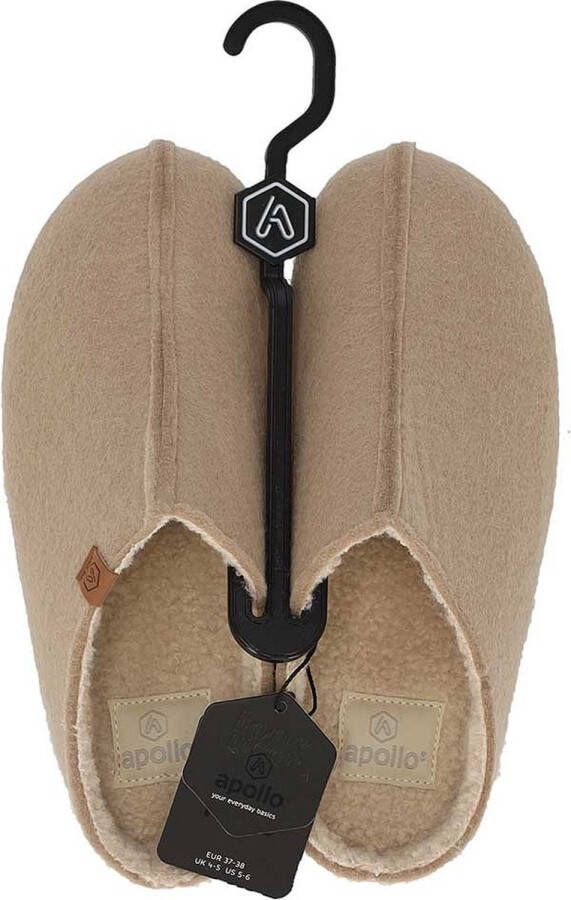 Apollo Pantoffels dames | Beige| Stevige zool | 42 | Sloffen | Pantoffels | Pantoffels dames | Sloffen dames | Pantoffels dames - Foto 3