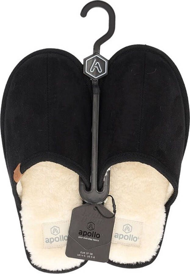 Apollo Pantoffels dames Zwart Zachte binnenvacht Sloffen dames Pantoffels dames 37 Pantoffels dames Sloffen Pantoffels - Foto 3