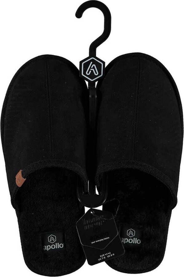 Apollo Pantoffels heren | Zwart | Zachte binnenvacht | 42 | Sloffen | Pantoffels | Pantoffels heren | Sloffen heren | Pantoffels heren - Foto 3