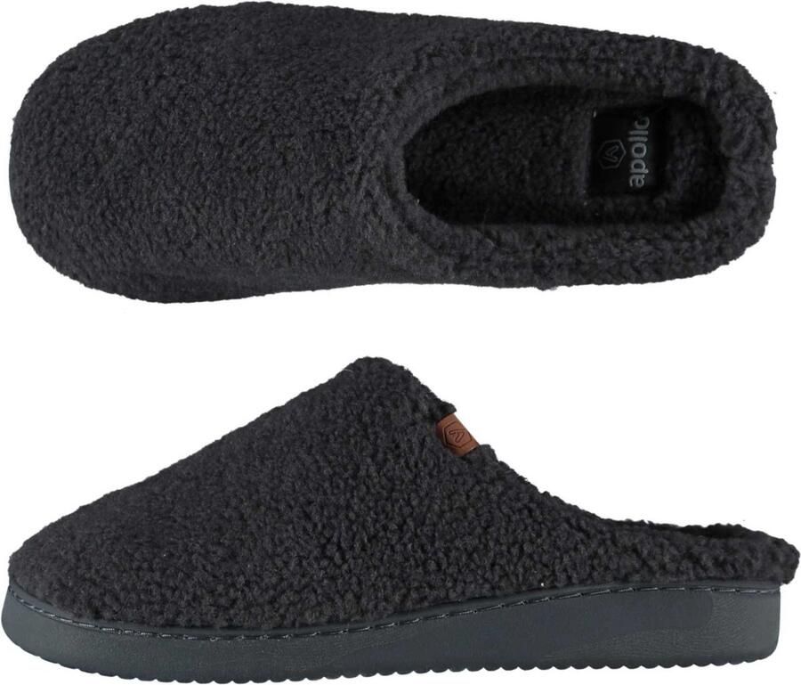 Apollo Pantoffels Sloffen Teddy Wol 4 kleuren - Foto 2