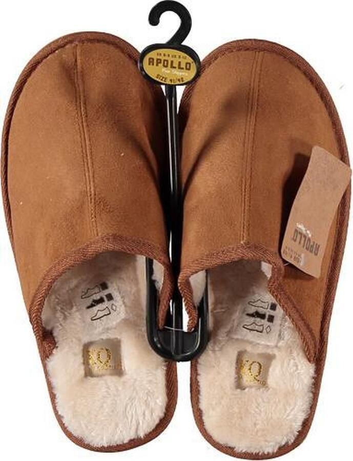 Apollo Unisex Sloffen Cognac