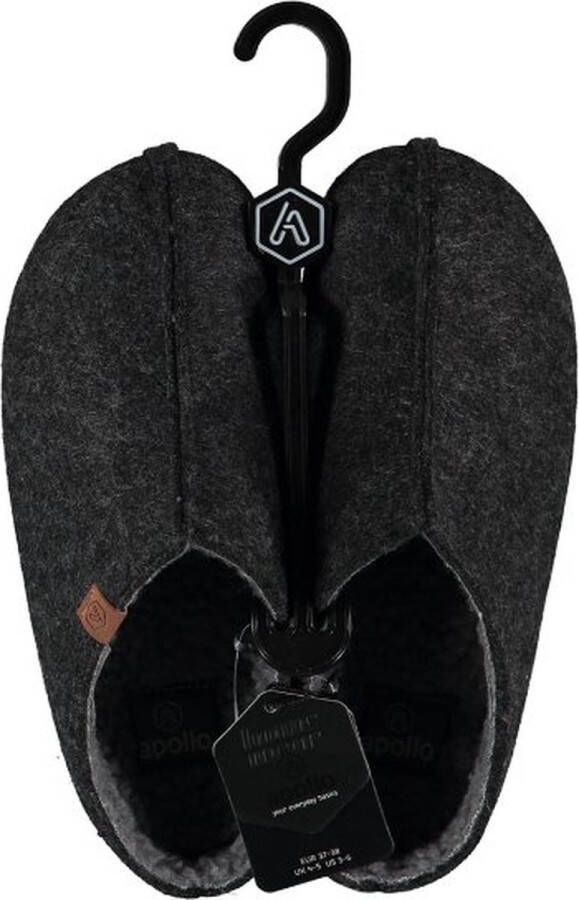 Apollo Home Slipper Pantoffel Sloffen Dames & Heren Antraciet - Foto 2
