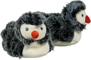 Apollo -Sokken Baby Sloffen Penguin Zwart Pantoffels baby kraamcadeau kraamcadeau