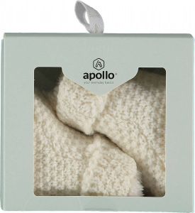 Apollo Baby Slofjes Knit Off White Giftbox