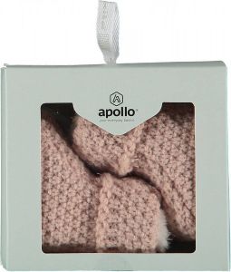 Apollo Baby Slofjes Knit Pink Giftbox