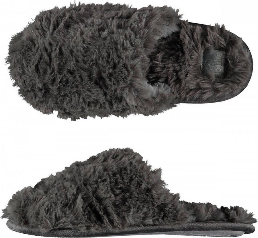 Apollo Dames instap slippers pantoffels grijs
