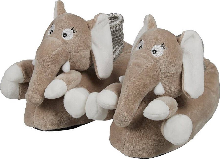 Apollo Dierensloffen Olifant Beige Kindersloffen pantoffels kinderen