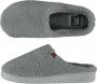 Apollo Heren instap slippers pantoffels teddy wol grijs - Thumbnail 1