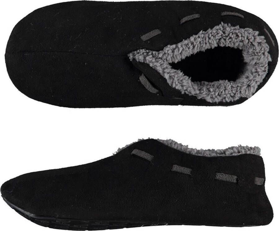 Apollo Spaanse sloffen- zwart -volwassenen pantoffels heren herensloffen - Foto 1