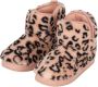 Apollo Hoge sloffen dames Fake Fur Dierenprint Roze Sloffen dames Warme sloffen dames - Thumbnail 2